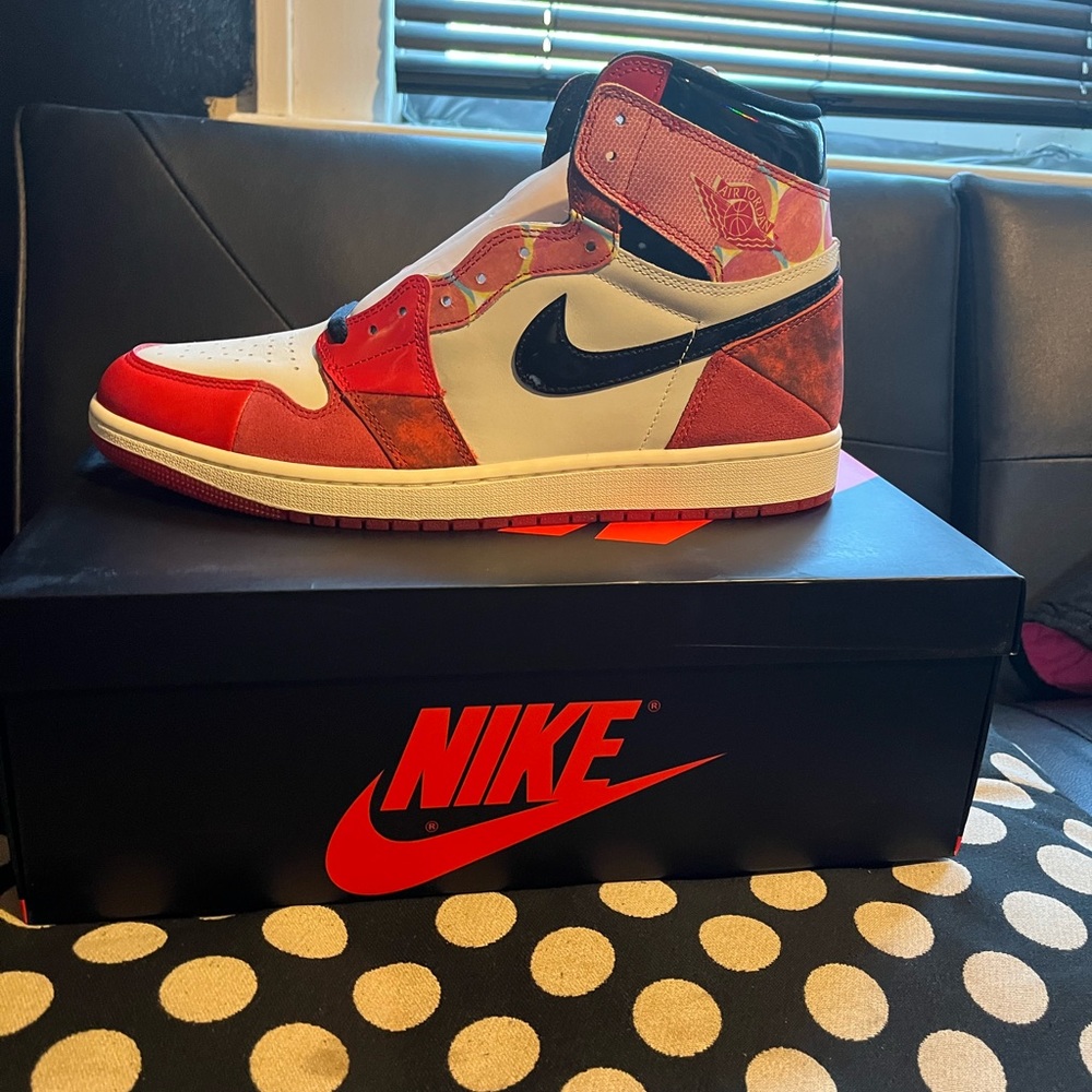 Jordan 1 Spiderverse brand new with receipt from Nike size 13
